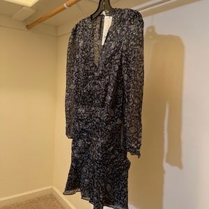 Veronica Beard Rosalia Dress (black multi color)